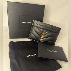 YSL black card holder
